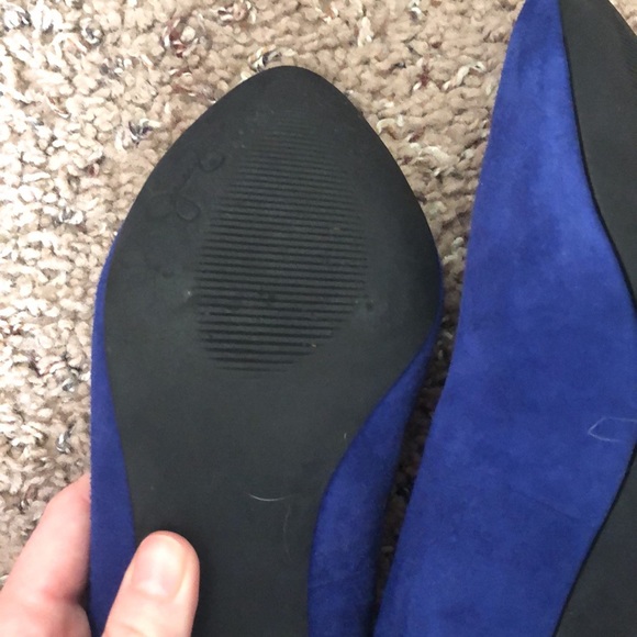 Jessica Simpson Blue Suede Pumps - Picture 6 of 7
